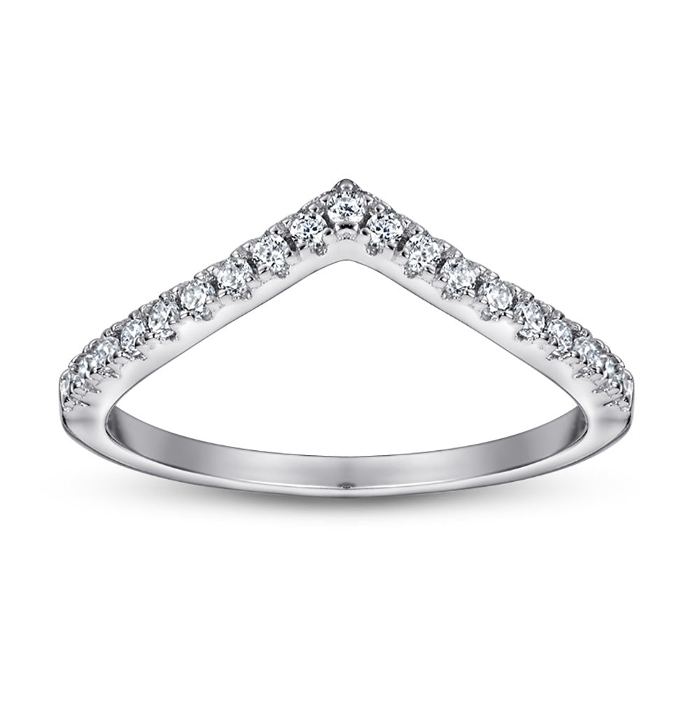 Argolla para Mujer en Plata 925 – Incrustación Completa con Piedras Brillantes Tipo Diamante