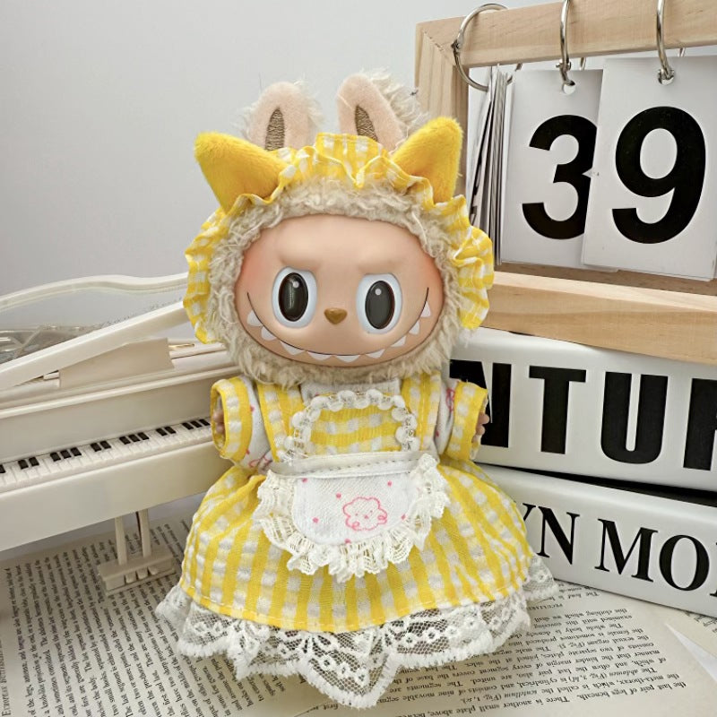 Soft Saga: Compatible with Labubu, Clothing Set, Accessories for 17cm Dolls, Accessories for Labubu (No Doll)