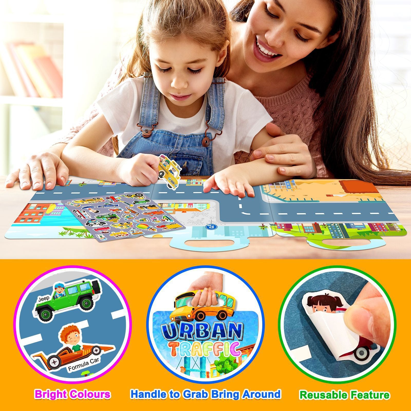 Libros Educativos con Pegatinas para Niños de 3 a 6 Años – Actividades Didácticas