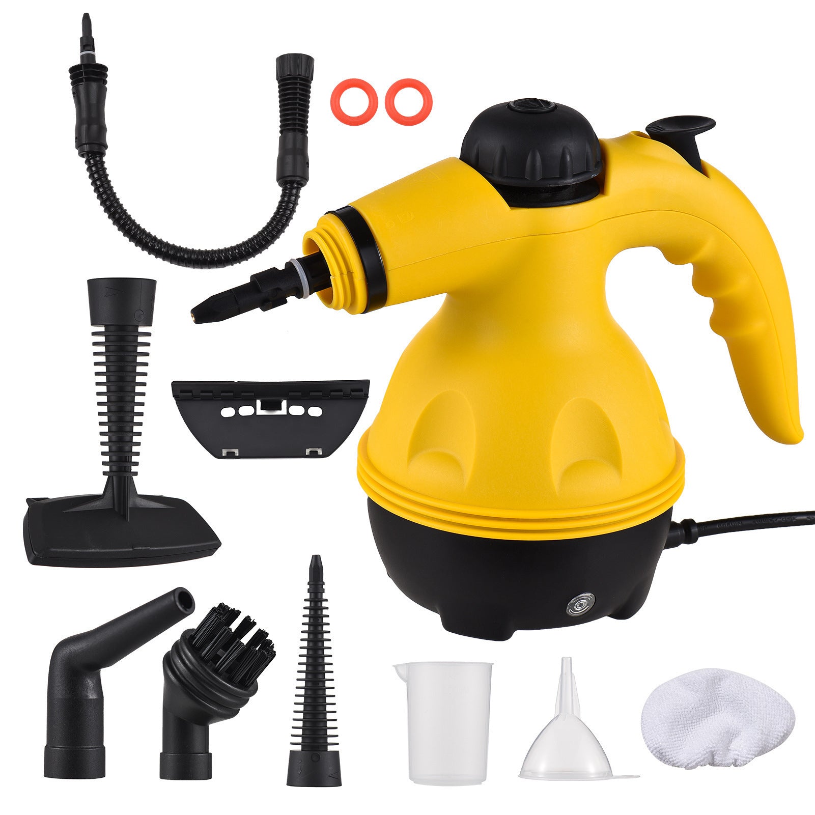 Limpiador a Vapor Manual – Alta Presión para Cocina y Hogar con kit completo de accesorios, perfecto para limpieza de cocina, baño y ventanas.