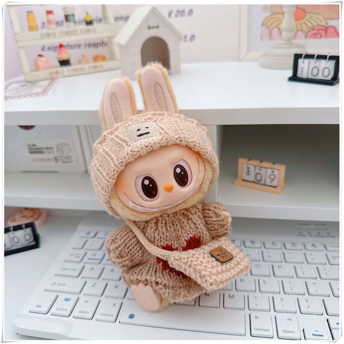 Tender Thread: Compatible with Labubu, Clothing Set, Accessories for 17cm Dolls, Accessories for Labubu (No Doll)