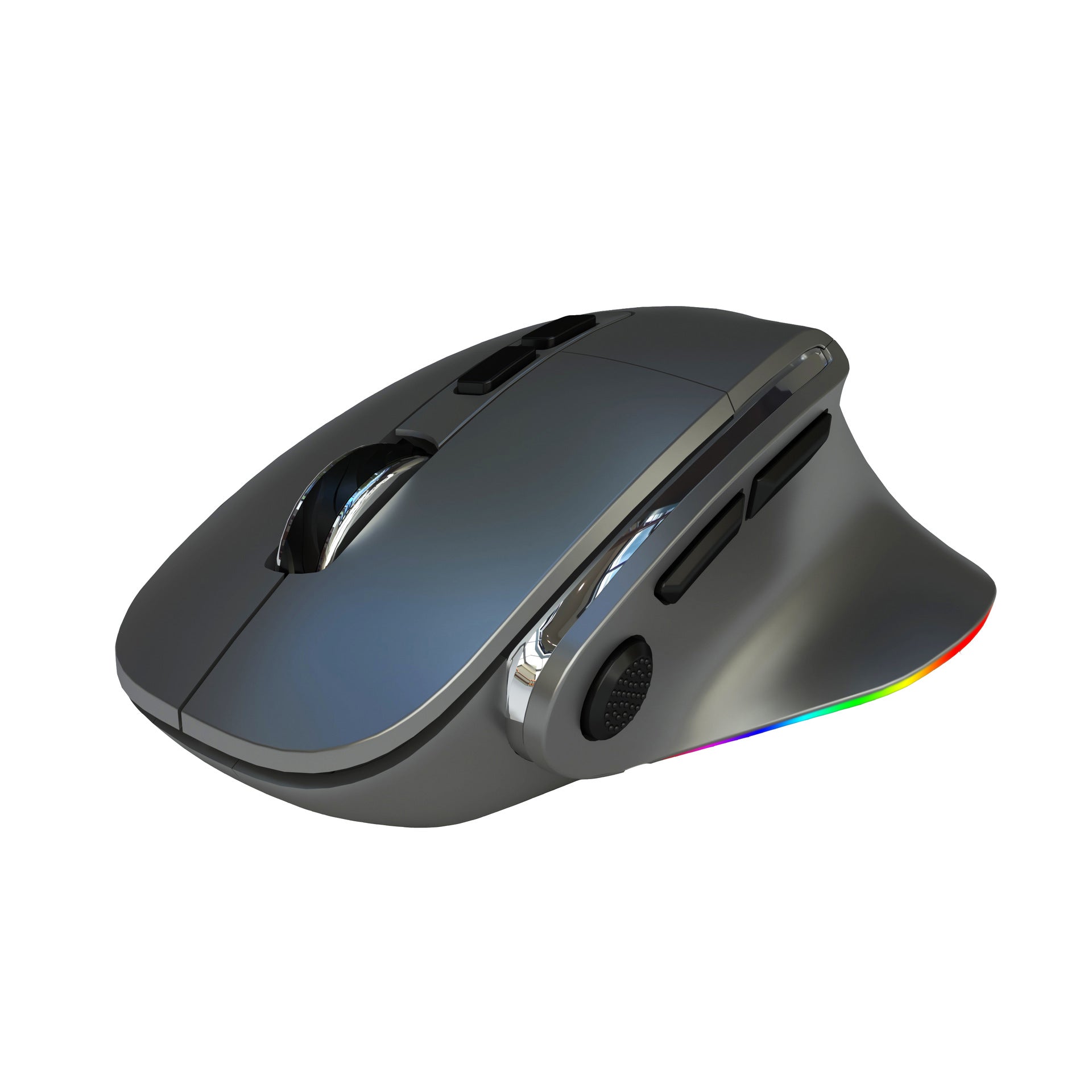 Ratón Bluetooth Inalámbrico de Doble Modo Tipo-C: Compatible con Tablets, Móviles, iPad y Accesorios de Computadora