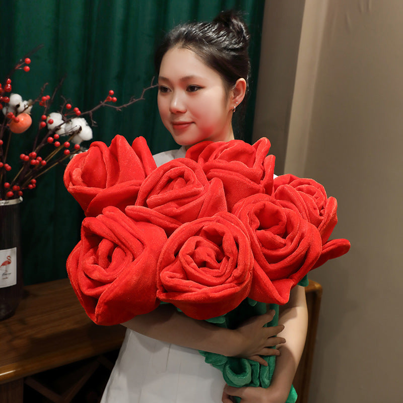 Gran flor de tela simulada: girasoles y rosas para decoración del hogar, eventos de boda, regalo del Día de San Valentín y sujetadores de cortinas