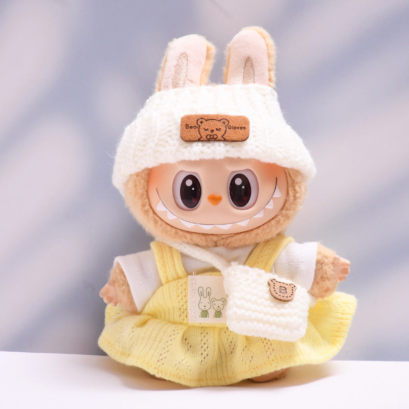 Ropa Estilo Coquette para Muñeca Labubu 17cm – Accesorios para Personalizar (Muñeca No Incluida)