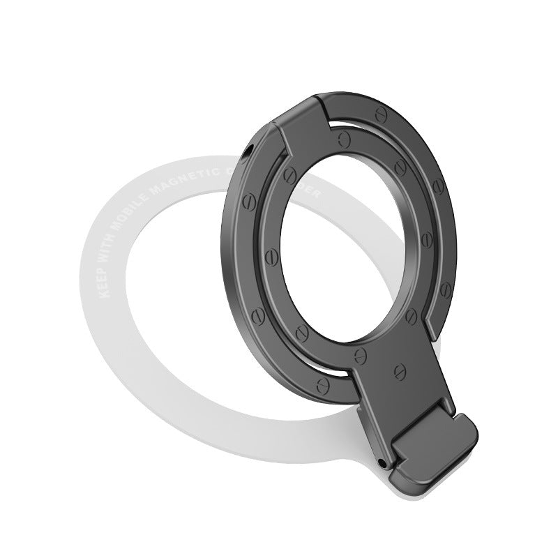 Soporte de Anillo Magnético MagSafe: Diseño Metálico Ultra Delgado con Doble Anillo y Función Plegable