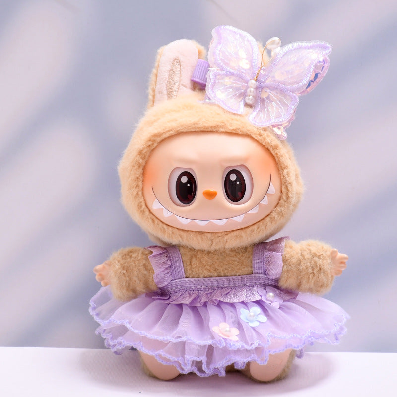 Ropa Estilo Coquette para Muñeca Labubu 17cm – Accesorios para Personalizar (Muñeca No Incluida)