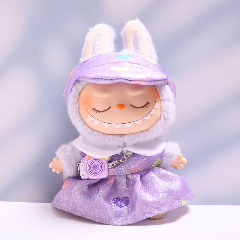Ropa Estilo Coquette para Muñeca Labubu 17cm – Accesorios para Personalizar (Muñeca No Incluida)