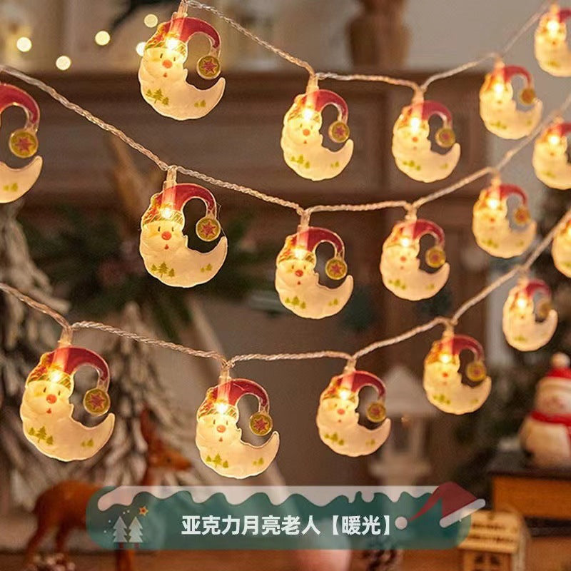 Christmas LED String Lights with Characters: Festive Tree Decorations