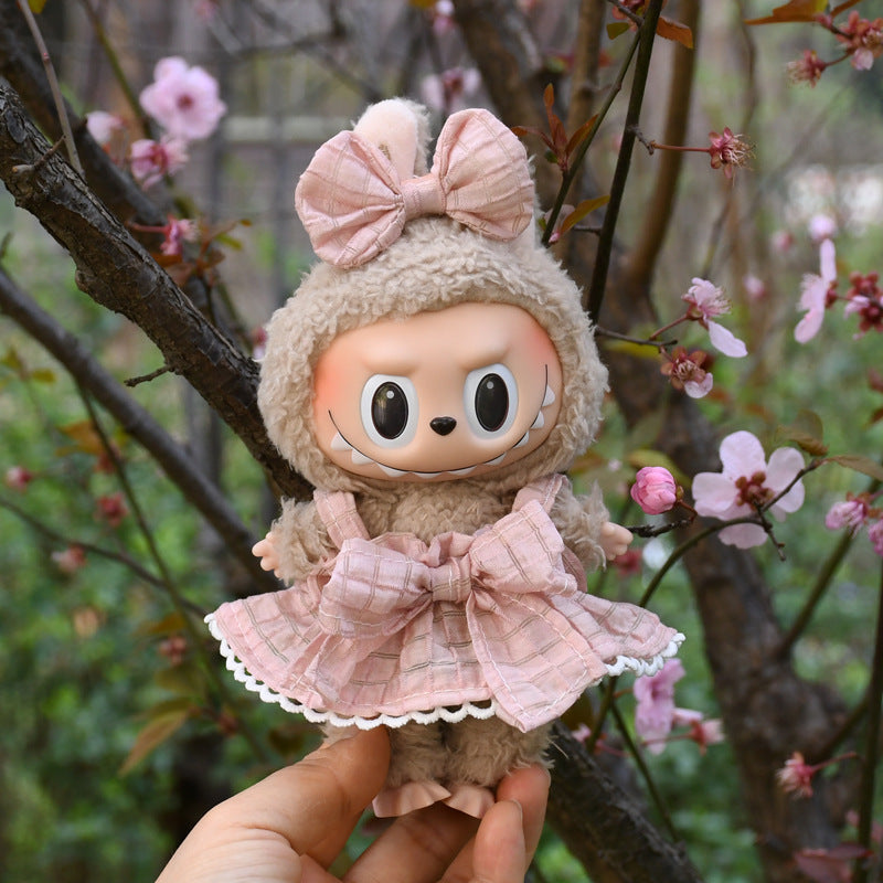 Ropa Estilo Coquette para Muñeca Labubu 17cm – Accesorios para Personalizar (Muñeca No Incluida)
