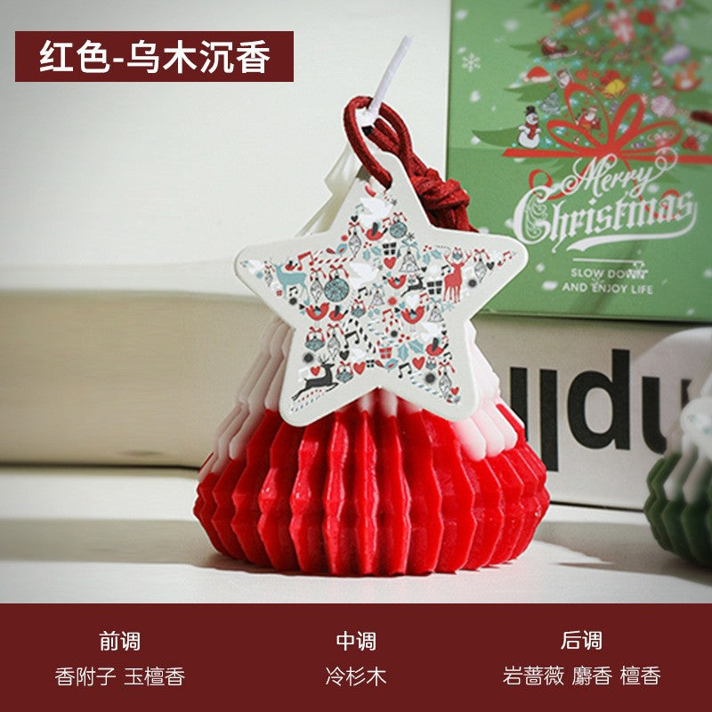 Velas Navideñas Aromáticas | Set Decorativo de 3 Piezas con Diseños Festivos para Regalo