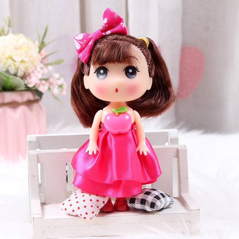 Muñeca Pequeña Llavero Coleccionable para Mochila o Bolso