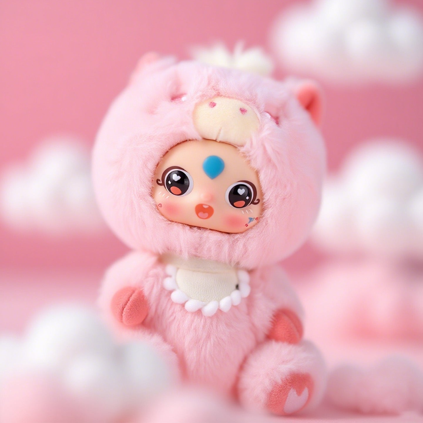 Adorable Silicone Doll Keychain for Girls' Birthday Gift