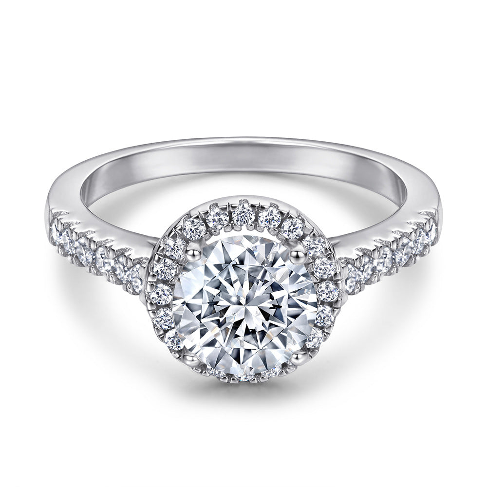 Set de Anillos de Compromiso y Boda Apilables en Plata 925 con Circonias