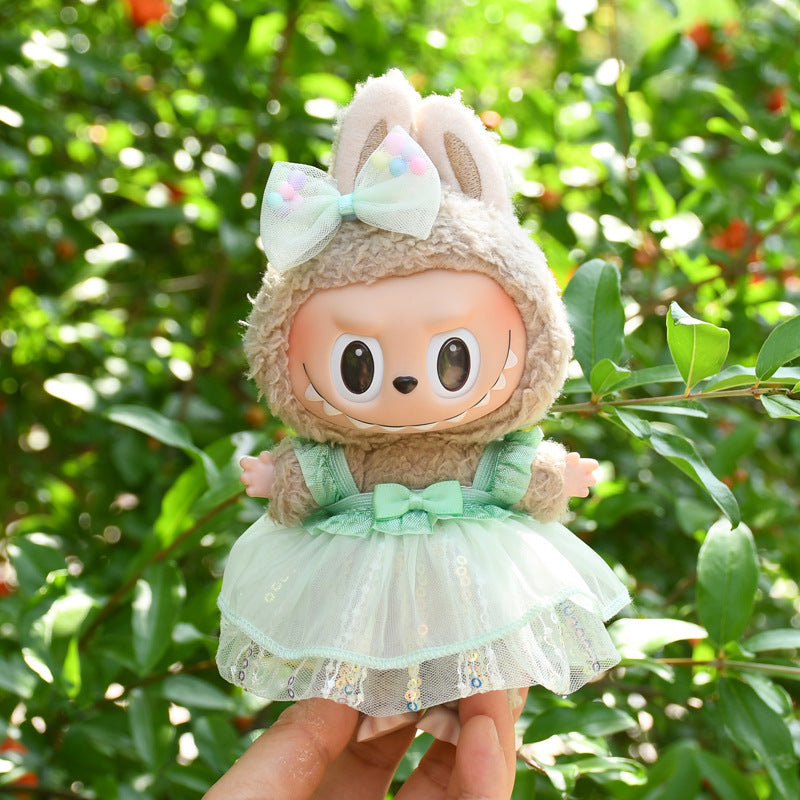 Ropa Estilo Coquette para Muñeca Labubu 17cm – Accesorios para Personalizar (Muñeca No Incluida)