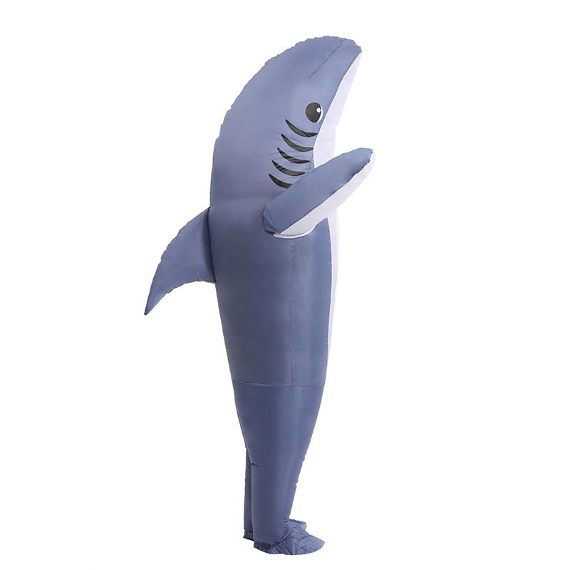 Disfraz inflable de tiburón para fiesta de Halloween: Cosplay y accesorios