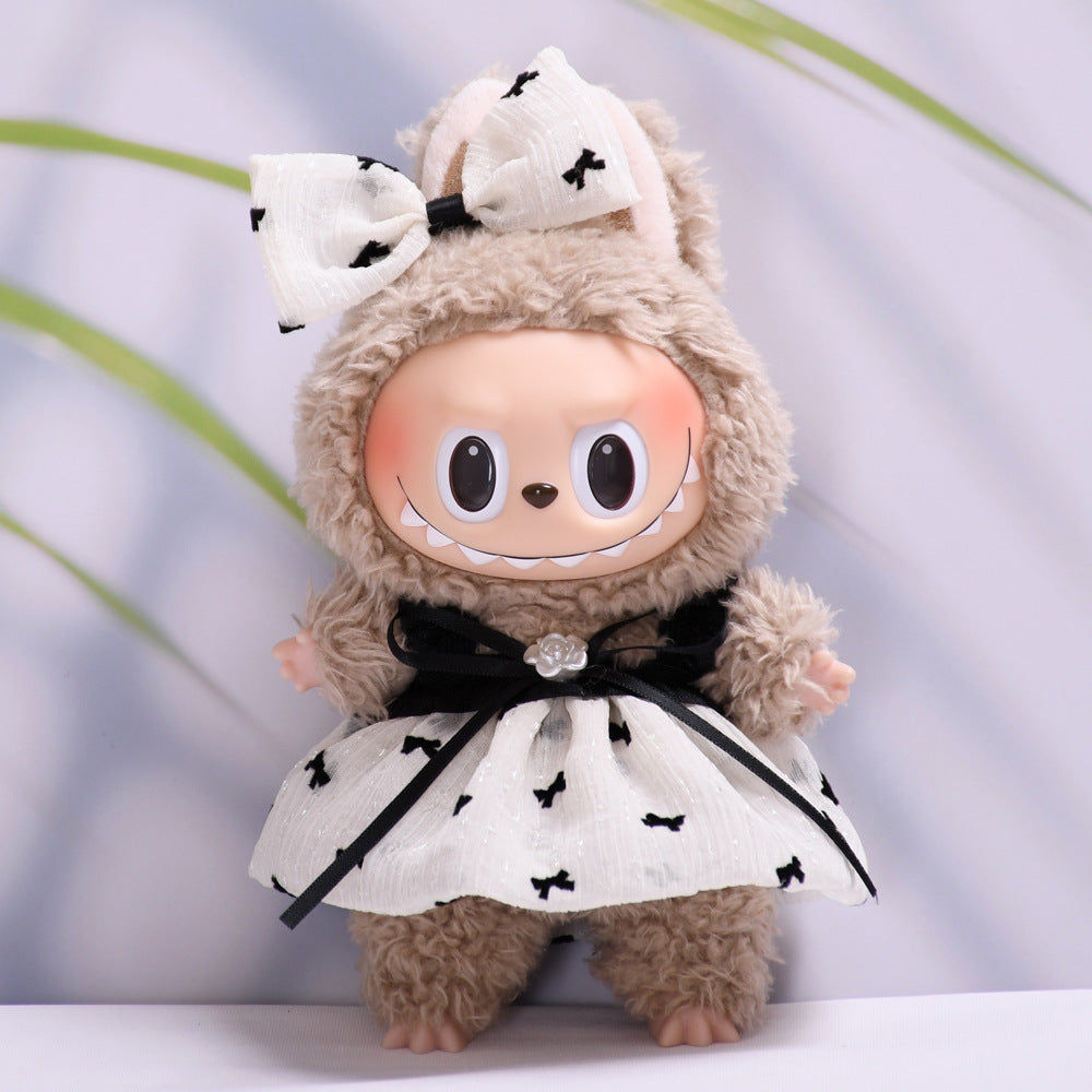 Ropa Estilo Coquette para Muñeca Labubu 17cm – Accesorios para Personalizar (Muñeca No Incluida)