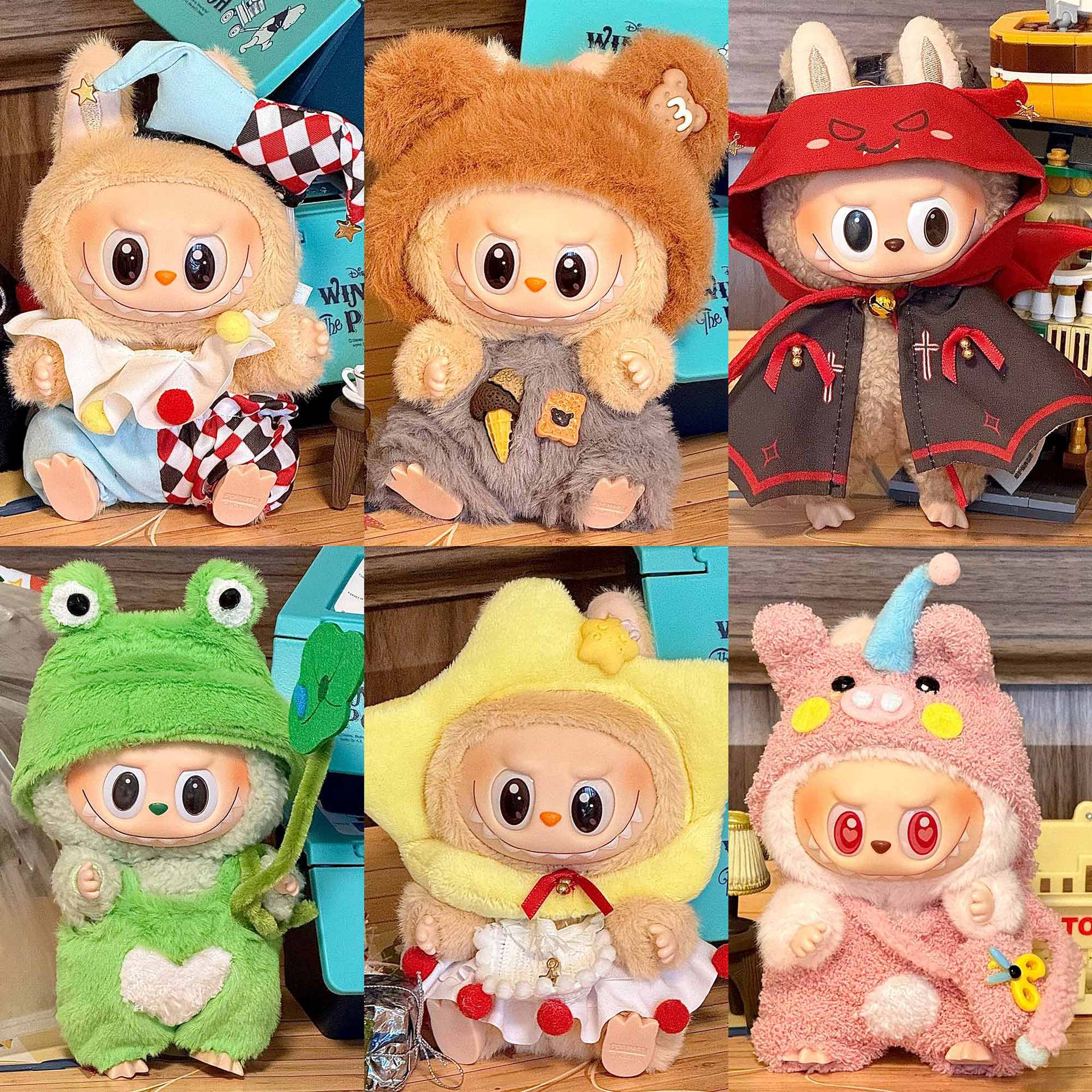 Ropa Kawaii para Muñecas Labubu de 17cm – Accesorios Adorables (Muñeca no incluida)