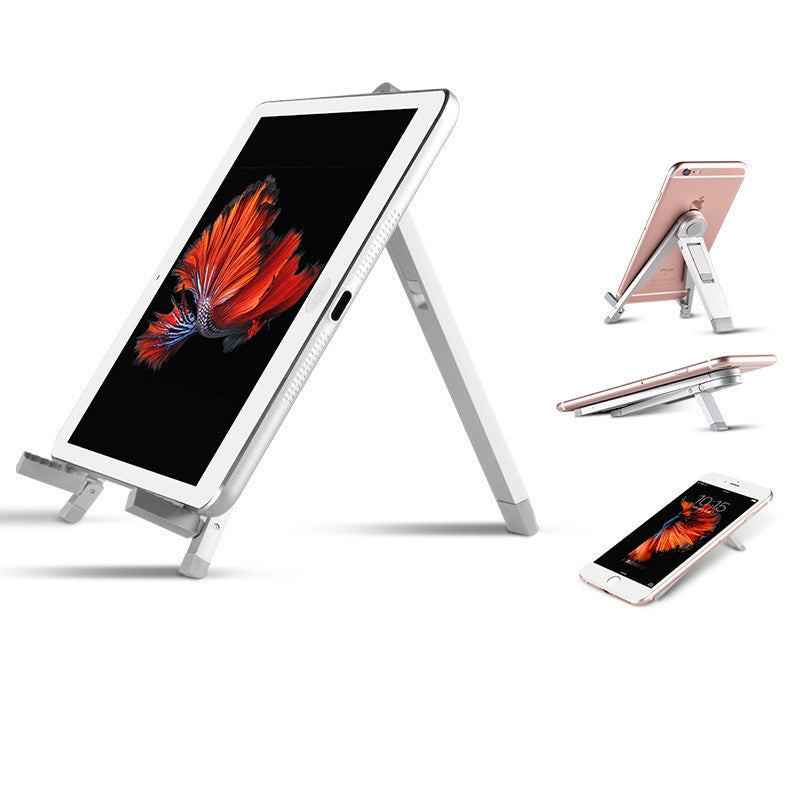 Soporte para Tablet y Móvil: Trípode Plegable y Portátil de Metal para Escritorio