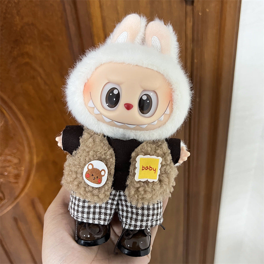 Cute Companions: Compatible with Labubu, Clothing Set, Accessories for 17cm Dolls, Accessories for Labubu (No Doll)