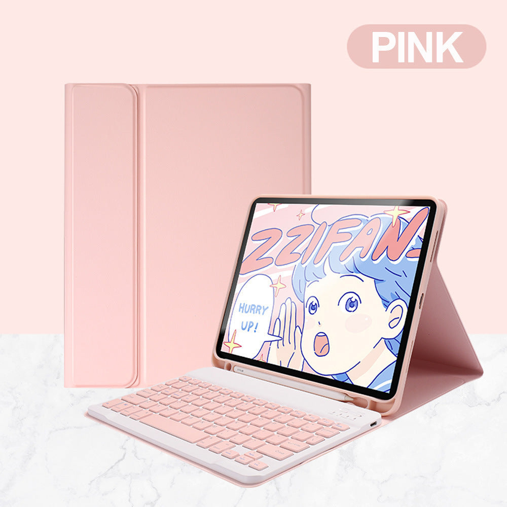 Funda de teclado para iPad Pro 11 (2020) y iPad 10.2: incluye cobertura de piel, soporte para mouse Bluetooth y compatibilidad con mini 9.7