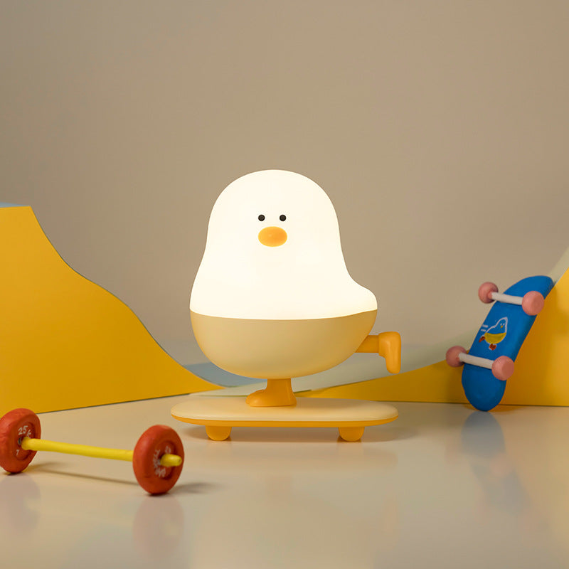 Lámpara Nocturna Creativa: Lámpara de Pollo Linda, Lámpara de Animales, Lámpara de Cartón, Lámpara de Skate