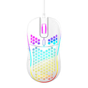Ratón gaming ergonómico con retroiluminación RGB y diseño juvenil