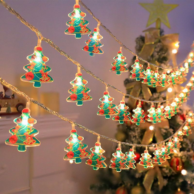 Christmas LED String Lights with Characters: Festive Tree Decorations