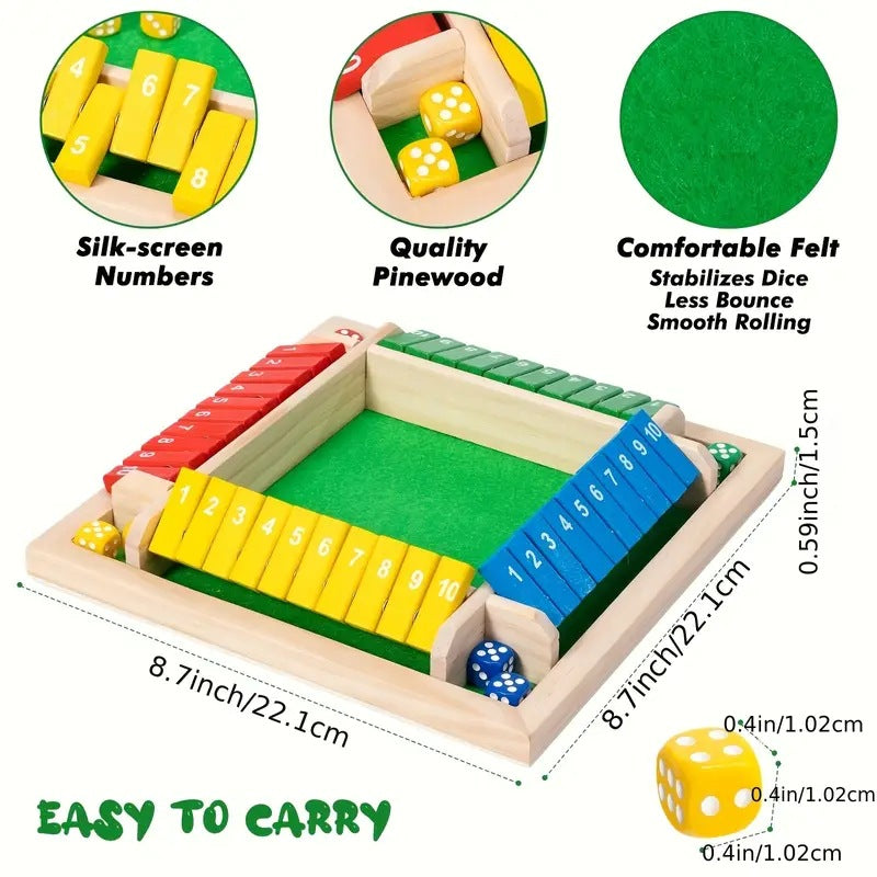 Juego de mesa para aprendizaje de matemáticas con fichas numéricas