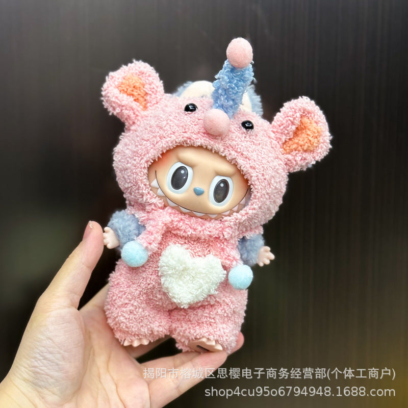 Disfraz Tierno para Muñeca Labubu 17 cm – Accesorios para Personalizar (Muñeca No Incluida)