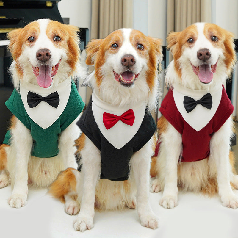 Camiseta con chaleco para perro grande