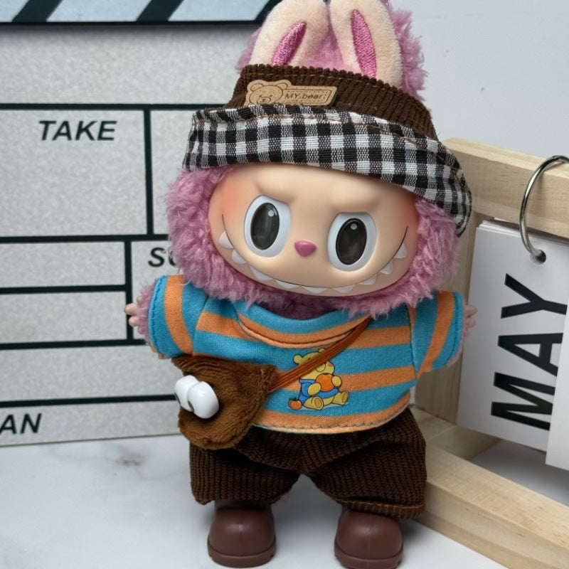 Soft Saga: Compatible with Labubu, Clothing Set, Accessories for 17cm Dolls, Accessories for Labubu (No Doll)