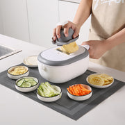 Cortador de verduras multifuncional 7 en 1 con colador y contenedor