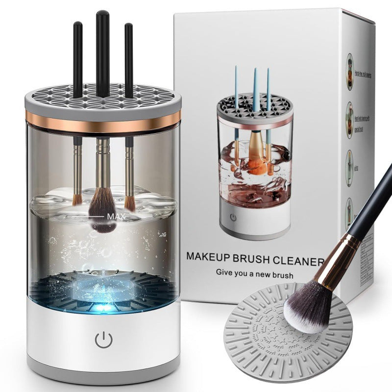 Limpiador de Pinceles de Maquillaje: Cepillo eléctrico recargable para limpieza rápida y fácil
