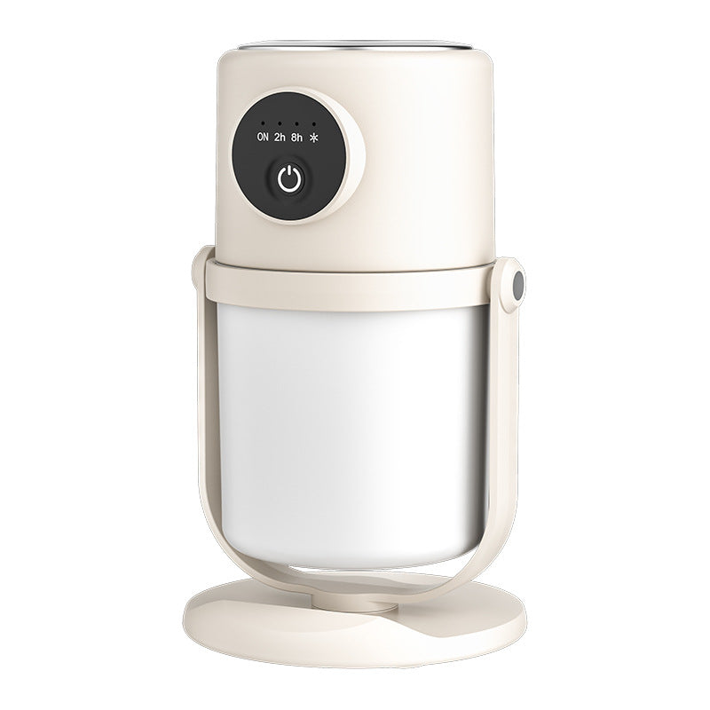 Humidificador portátil con luz nocturna y spray giratorio para oficina y dormitorio