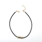 Collar tipo shocker con accesorio minimalista en plata S925