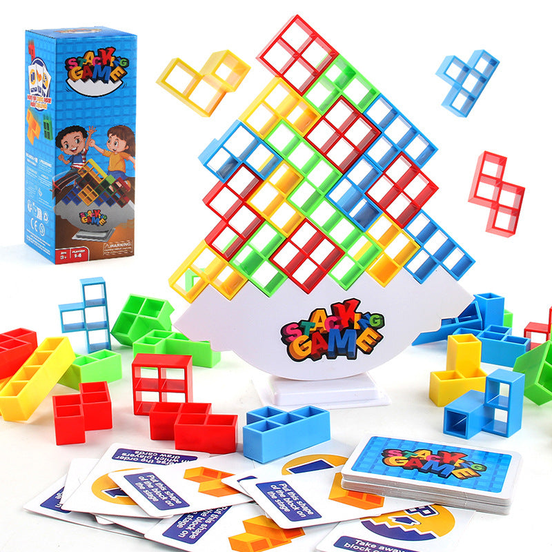 Juego interactivo para padres e hijos con piezas tipo tetris