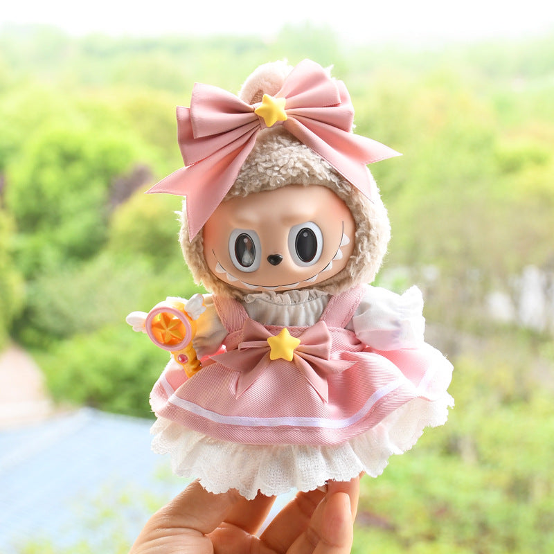 Ropa Estilo Coquette para Muñeca Labubu 17cm – Accesorios para Personalizar (Muñeca No Incluida)