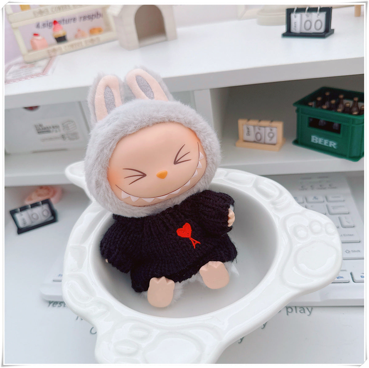 Ropa y accesorios para munecos Labubu, varios diseños divertidos (Muñeca no incluida)