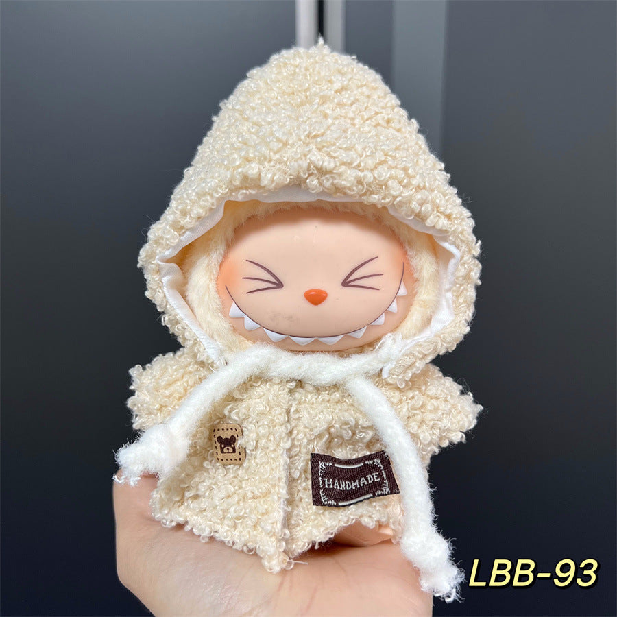 Ropa estilo Preppy Francés para Labubu de 17cm – Outfit de Muñeca de Pie o Sentada