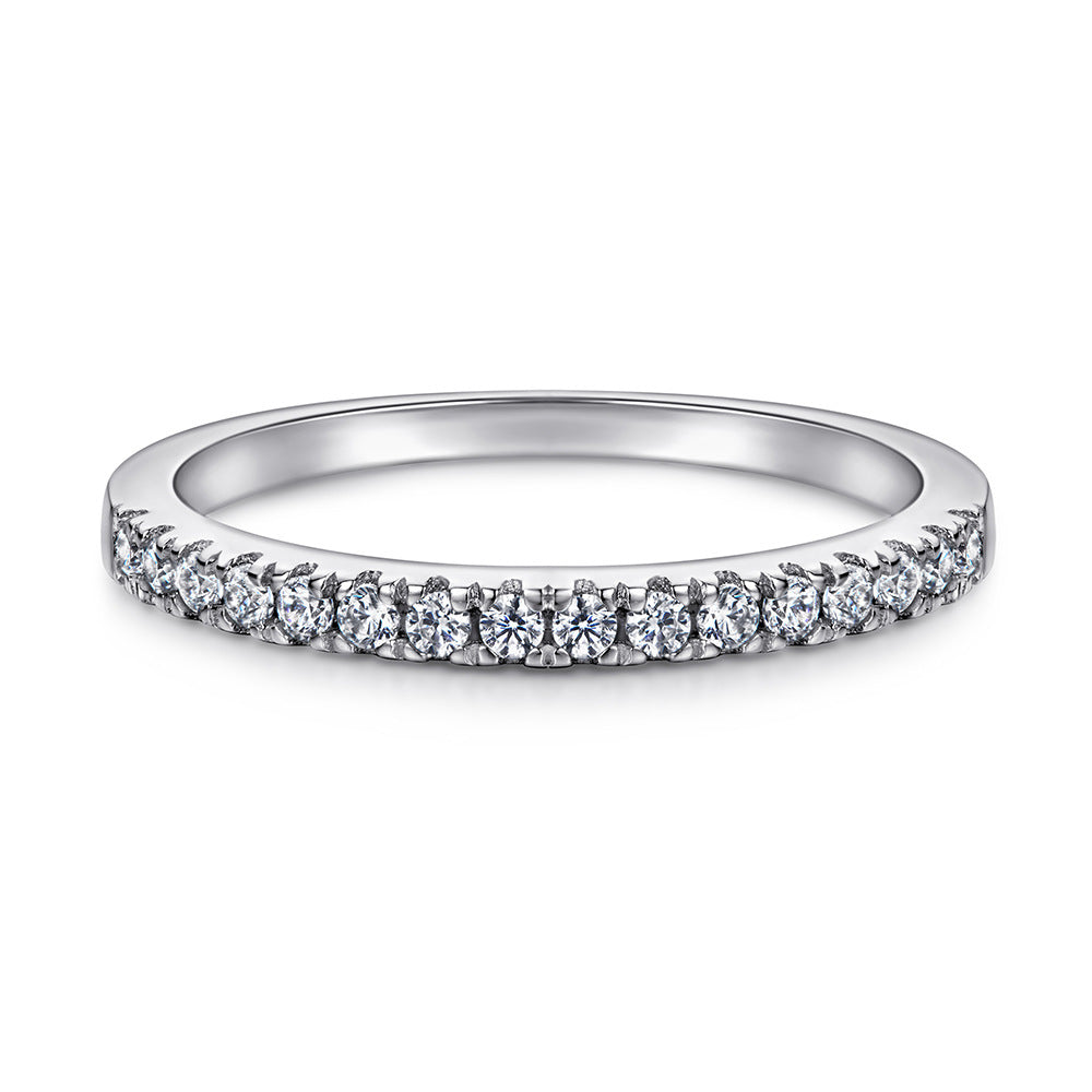 Conjunto de Anillos de Compromiso y Boda para Mujer en Plata 925