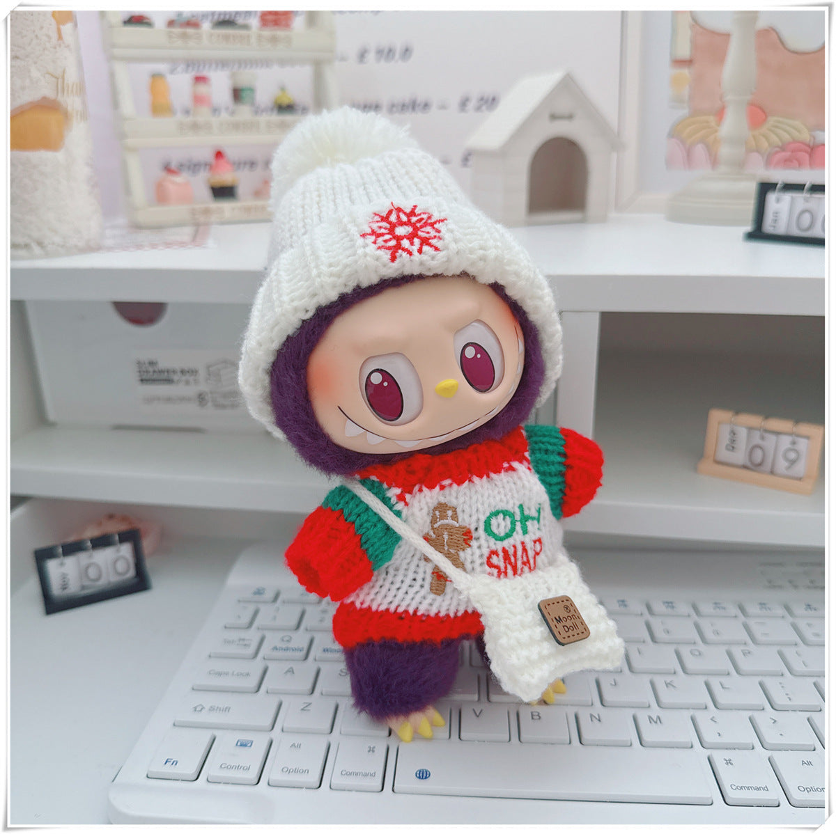 Tender Thread: Compatible with Labubu, Clothing Set, Accessories for 17cm Dolls, Accessories for Labubu (No Doll)