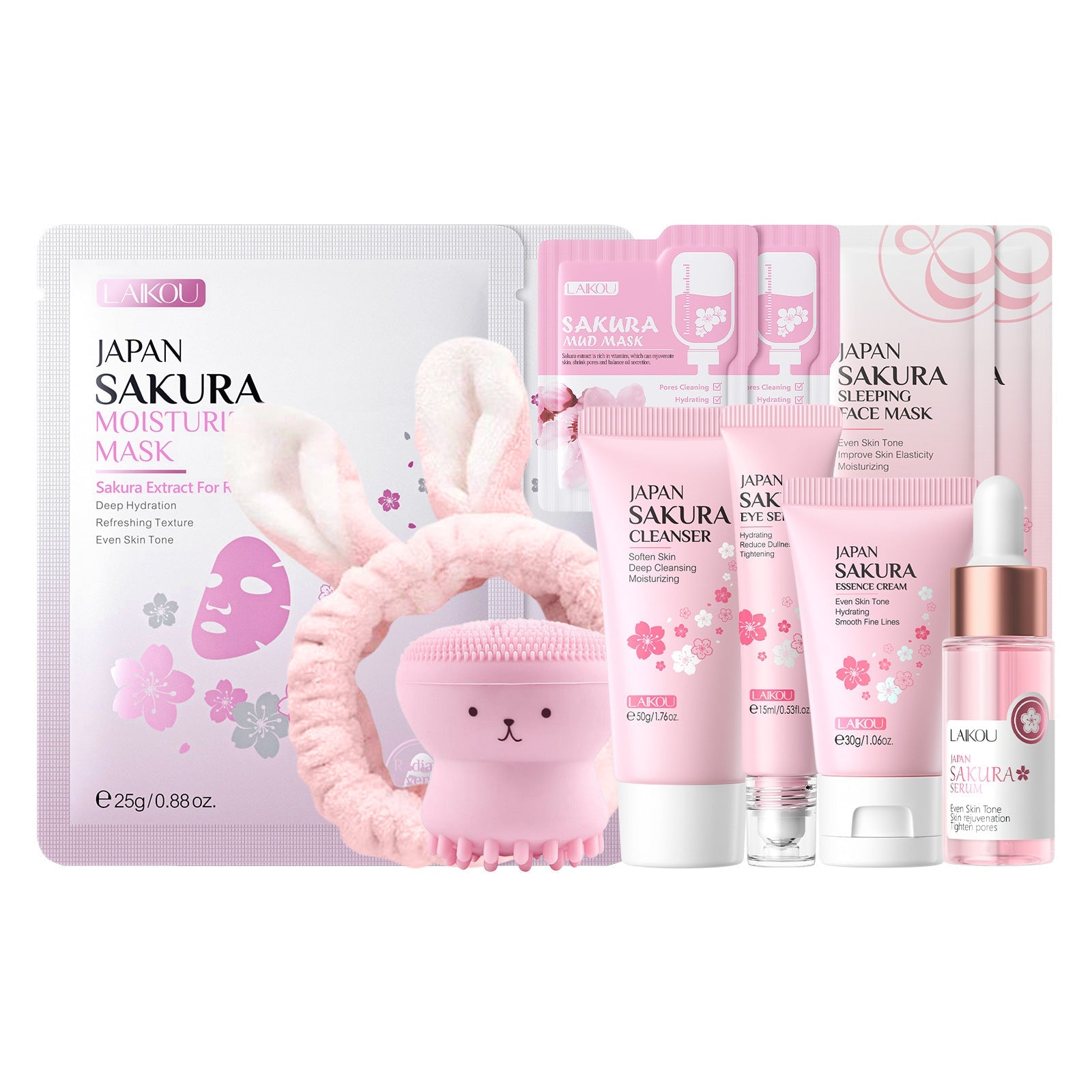 Kit de Cuidado Facial LAIKOU – Hidratación Profunda y Revitalizante para viaje