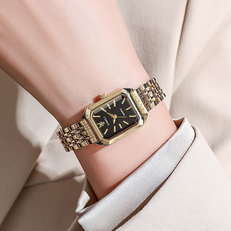 Reloj para Mujer Cuadrado de Acero Inoxidable – Estilo Moderno y Sofisticado