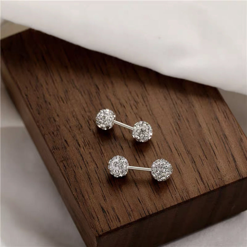 Piercing Bola de Plata con perno doble plata 925: Textura Martillada