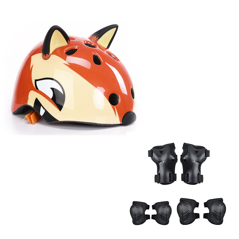 Casco para ciclismo Infantil: diseño de dinosaurio, Oso, tiburón  y zorro  Protección para Deportes y Patinaje