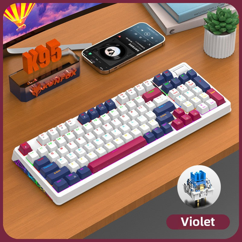 Teclado Mecánico Inalámbrico K95: 2.4G, Bluetooth, Tres Modos, Hot-Swap, Estructura Gasket para Juegos