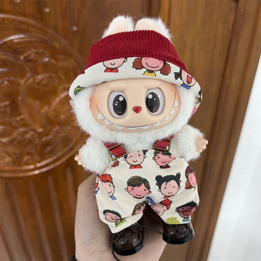 Cute Companions: Compatible with Labubu, Clothing Set, Accessories for 17cm Dolls, Accessories for Labubu (No Doll)
