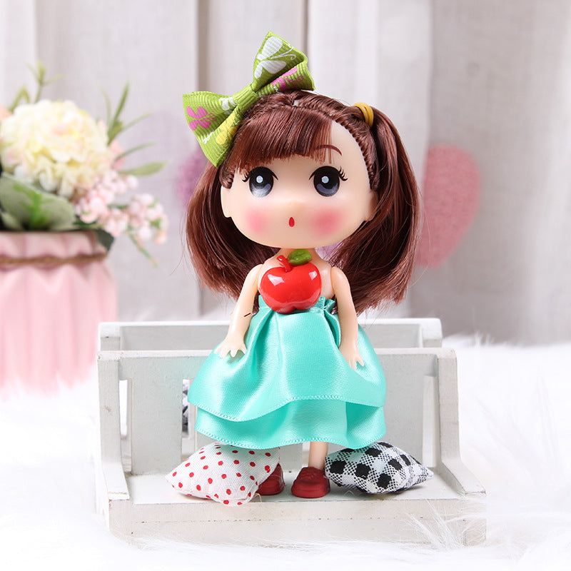 Muñeca Pequeña Llavero Coleccionable para Mochila o Bolso