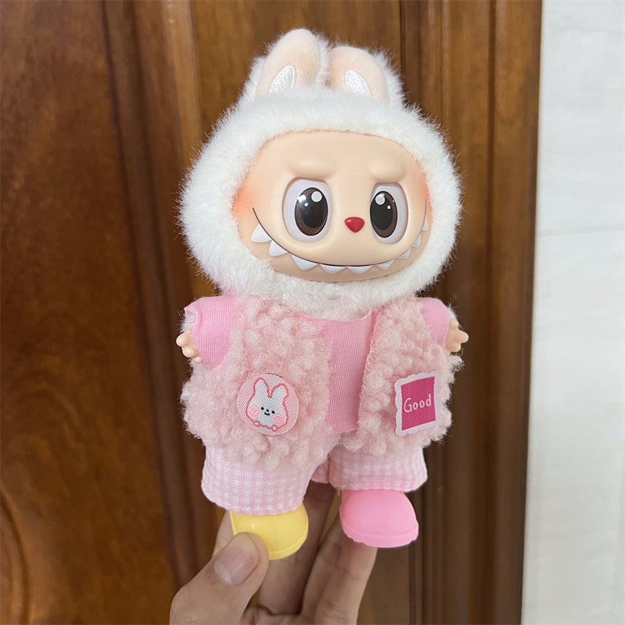 Cute Companions: Compatible with Labubu, Clothing Set, Accessories for 17cm Dolls, Accessories for Labubu (No Doll)