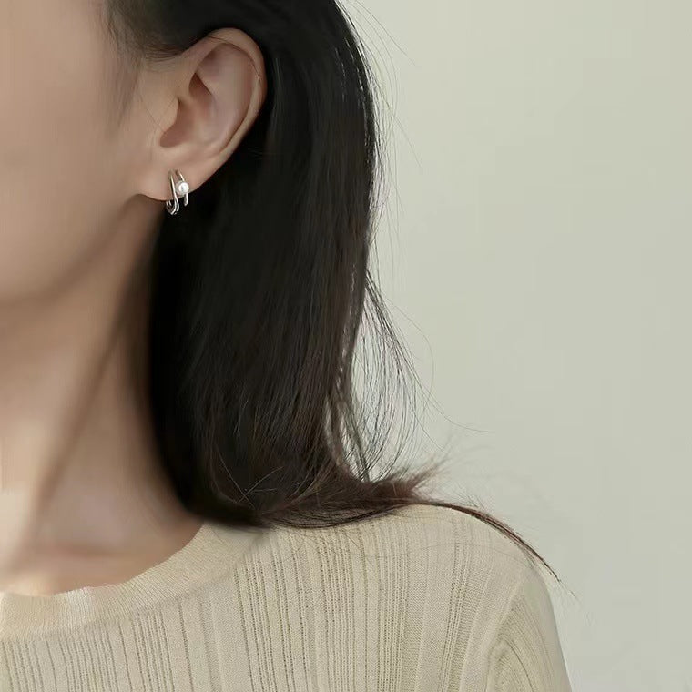 Candongas en Plata 925 con Perla – Diseño Romántico y Femenino